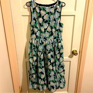Unique Vintage Floral Dress L